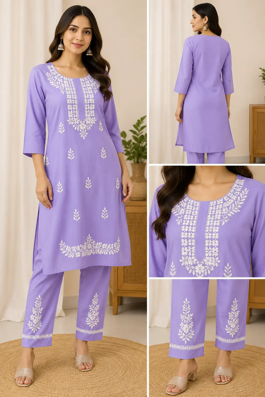 Kurti Set Lavender Purple