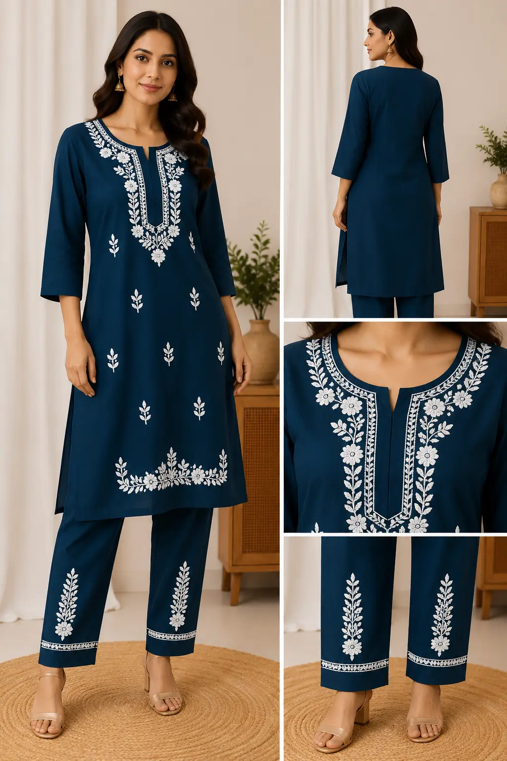 Kurti Set Navy Blue
